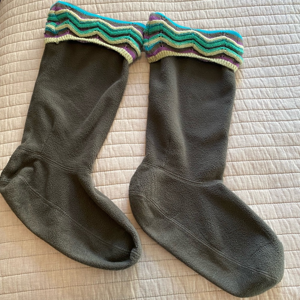 Women’s Hunter Boot sock. No smoking home. Worn just twice. Size ML